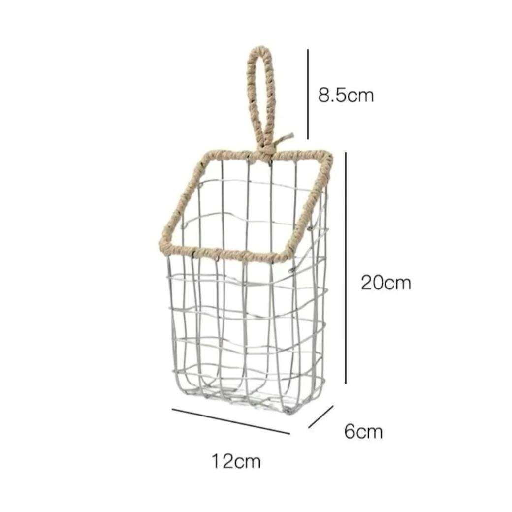 Nordic Woven Wire Hanging Storage Basket for Snacks, Bread & Sundries - Iron Art Wall Shelf
Nordic Woven Wire Hanging Storage Basket for Snacks, Bread & Sundries - Iron Art Wall Shelf