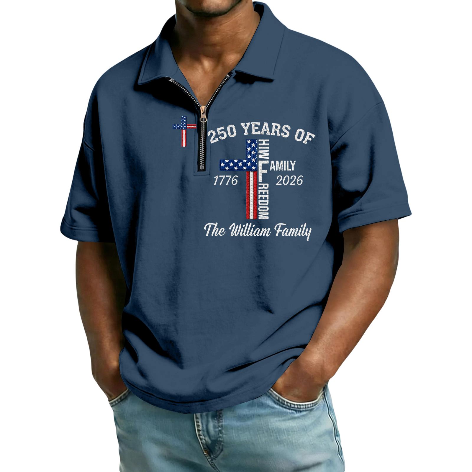 Men’s Short Sleeve Polo Shirt with Zipper Collar and Printed Cross Pattern Casual Soft Comfortable Top for Everyday Wear XL
Men’s Short Sleeve Polo Shirt with Zipper Collar and Printed Cross Pattern Casual Soft Comfortable Top for Everyday Wear XL
