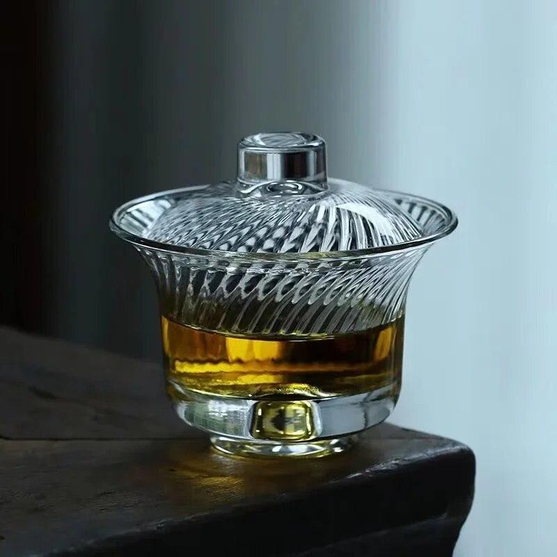 Willow Pattern Glass Gaiwan Tea Cup Japanese Style Glass Tea Set Kungfu Cup Heat Resistant Tea Cup Office Tea Maker Supplies
Willow Pattern Glass Gaiwan Tea Cup Japanese Style Glass Tea Set Kungfu Cup Heat Resistant Tea Cup Office Tea Maker Supplies