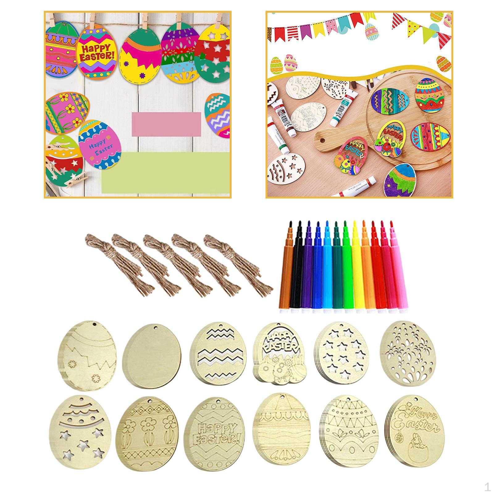 48pcs Unfinished Wooden Easter Ornaments Signs Painting Embellishments Handmade Decoration Drawing
48pcs Unfinished Wooden Easter Ornaments Signs Painting Embellishments Handmade Decoration Drawing