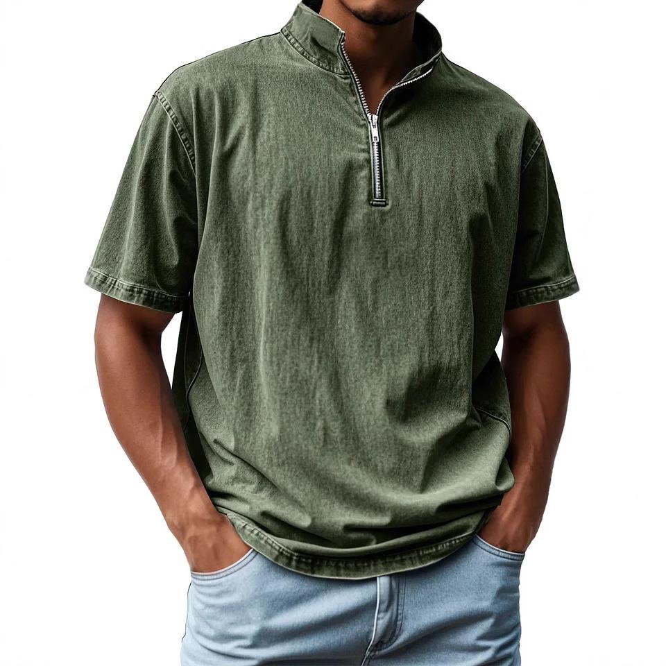 Имитация джинсовой ткани с короткими рукавами и воротником-стойкой на молнии. Мужские футболки в стиле ретро. Модные футболки. Топы для мужчин. 2XL армия зеленый
Имитация джинсовой ткани с короткими рукавами и воротником-стойкой на молнии. Мужские футболки в стиле ретро. Модные футболки. Топы для мужчин. 2XL армия зеленый