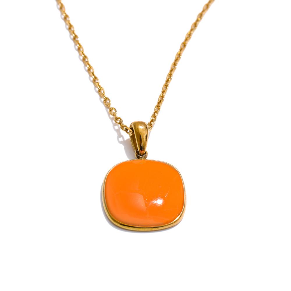 Yhpup Candy Color Sweet Square Pendant Necklace Stainless Steel Gold Color PVD Plated Basic Fashion Jewelry for Women for Girl
Yhpup Candy Color Sweet Square Pendant Necklace Stainless Steel Gold Color PVD Plated Basic Fashion Jewelry for Women for Girl