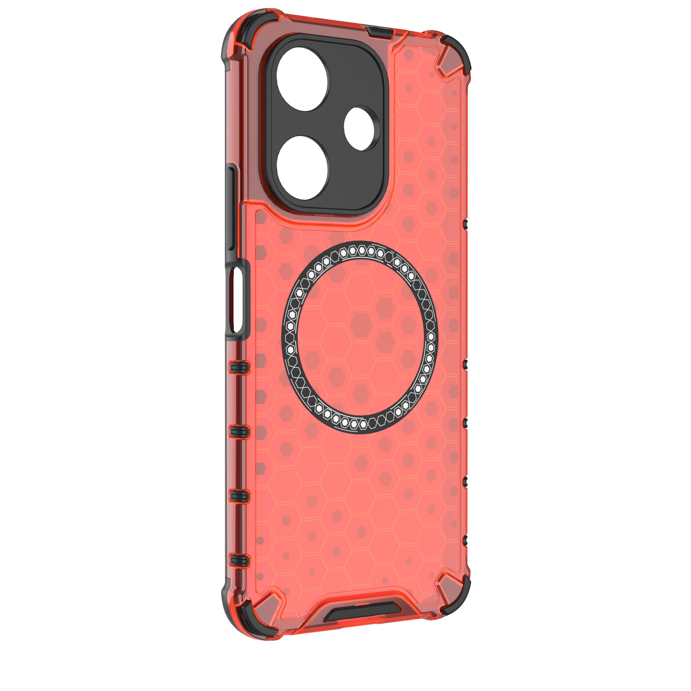 For Xiaomi Redmi 13 5G/4G Magnetic Case Honeycomb TPU+PC Phone Cover Cushioning Shockproof Red
For Xiaomi Redmi 13 5G/4G Magnetic Case Honeycomb TPU+PC Phone Cover Cushioning Shockproof Red