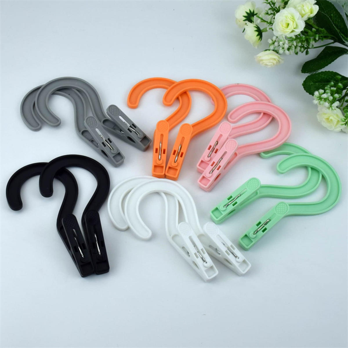 Rotatable Clothes Pegs Hanging Hooks Laundry Clip Travel Towels Hanger Socks Clips Drying Clip Strong Grip Anti-slip Movable
Rotatable Clothes Pegs Hanging Hooks Laundry Clip Travel Towels Hanger Socks Clips Drying Clip Strong Grip Anti-slip Movable