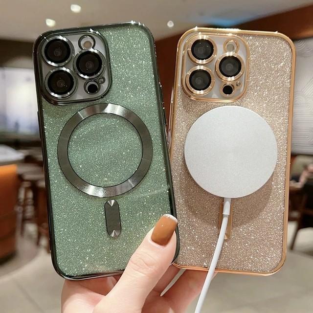 Applicable To Apple 16 Magnetic Attraction Phone Case Wireless Charging, IPhone15 Protective Case 14promax Electroplating Glitter iPhoneSE 2020
Applicable To Apple 16 Magnetic Attraction Phone Case Wireless Charging, IPhone15 Protective Case 14promax Electroplating Glitter iPhoneSE 2020