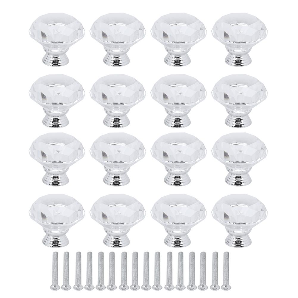 16Pcs Crystal Glass Cabinet Knob Diamond Shape 40mm Drawer Cupboard Handle Pull белый
16Pcs Crystal Glass Cabinet Knob Diamond Shape 40mm Drawer Cupboard Handle Pull белый