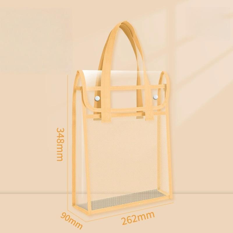 PVC Double-layer Widened Transparent Tote Bag,Snap on Storage,Approximately 12 Textbooks Can Be Installed,Student Supplies жёлтый
PVC Double-layer Widened Transparent Tote Bag,Snap on Storage,Approximately 12 Textbooks Can Be Installed,Student Supplies жёлтый