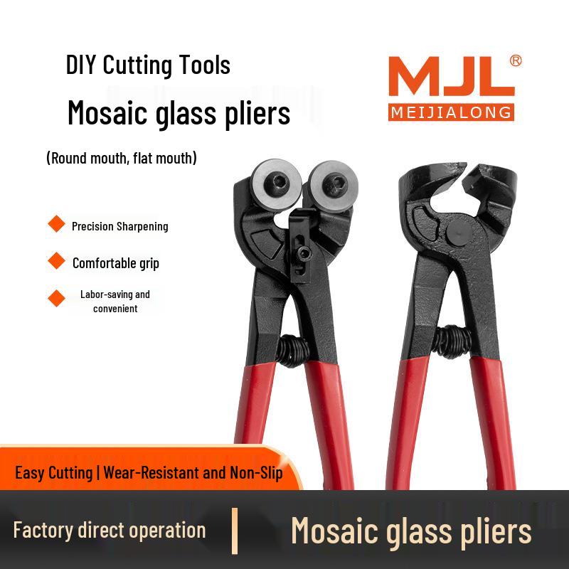 8 Mosaic Double-Wheel Cutting Tool - Round & Flat-Jaw Tile Pliers Model 1306: Mosaic Flat-Jaw Pliers
8 Mosaic Double-Wheel Cutting Tool - Round & Flat-Jaw Tile Pliers Model 1306: Mosaic Flat-Jaw Pliers