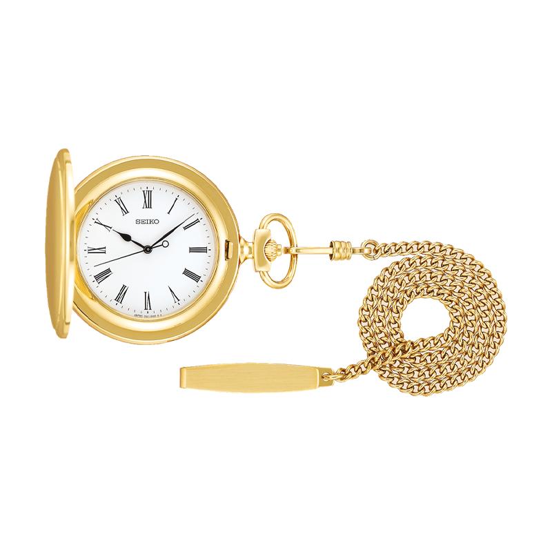 SEIKO round pointer Quartz stainless steel pocket watch 47.6*45*10.9mm men s watch gold SAPQ008
SEIKO round pointer Quartz stainless steel pocket watch 47.6*45*10.9mm men s watch gold SAPQ008