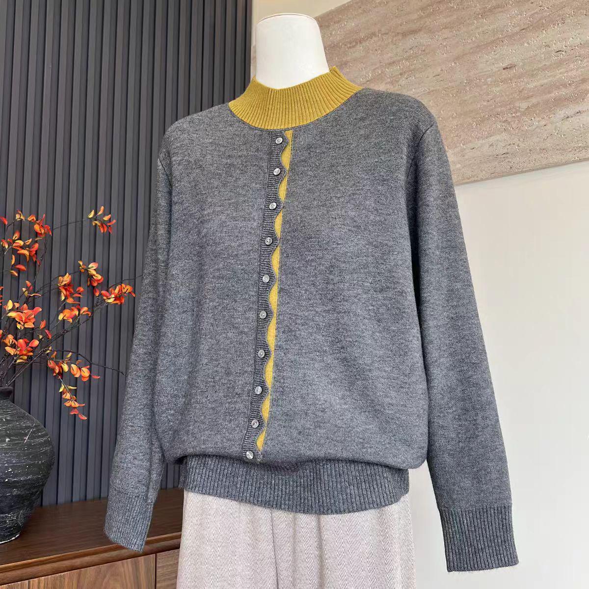 Winter Plus Velvet Thickened Sweater for Middle-Aged & Elderly Women - Half-High Collar, Loose Fit Grandma Top 5XL (For 160-175 lbs)
Winter Plus Velvet Thickened Sweater for Middle-Aged & Elderly Women - Half-High Collar, Loose Fit Grandma Top 5XL (For 160-175 lbs)