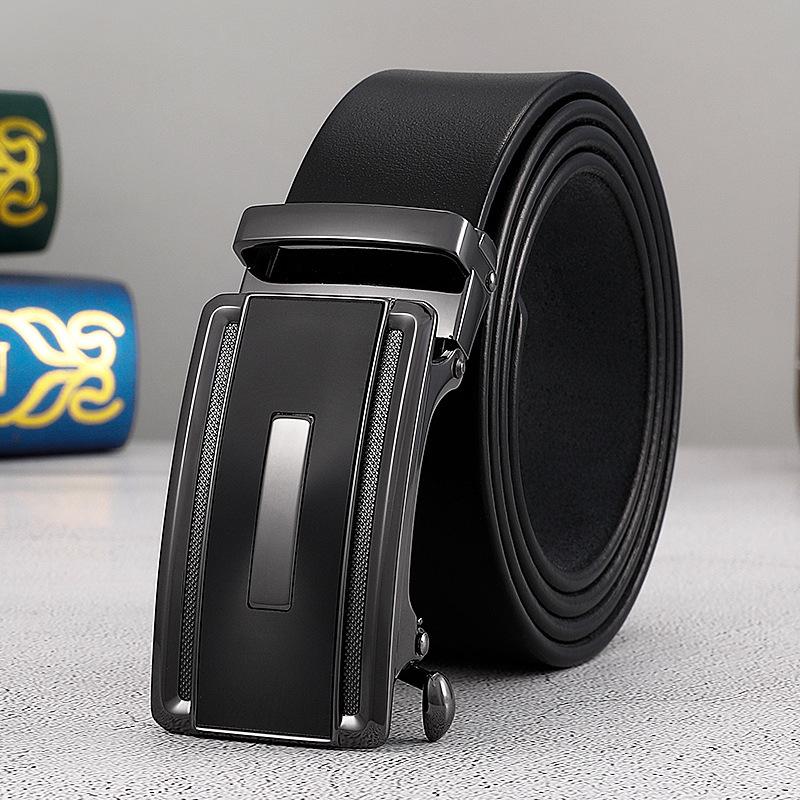 Men s Leather Automatic Buckle Belt: Holeless, Adjustable, Top Layer Cowhide for Business Casual Wear. 125 cm
Men s Leather Automatic Buckle Belt: Holeless, Adjustable, Top Layer Cowhide for Business Casual Wear. 125 cm
