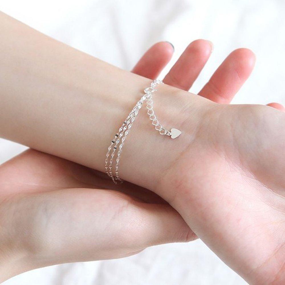 92.5 Silver Twinkle 3-Line Silver Chain Bracelet, Girlfriend s Birthday 100th-Day Gift, Silver Bracelet, Unisex Couple Bracelet
92.5 Silver Twinkle 3-Line Silver Chain Bracelet, Girlfriend s Birthday 100th-Day Gift, Silver Bracelet, Unisex Couple Bracelet