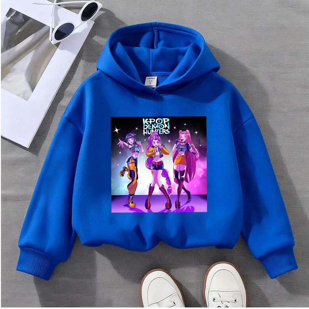 Kpop Demon Hunters Girl s Fashionable Cartoon Printed Casual Warm Comfortable Autumn Winter Pullover Hoodie 160cm синий
Kpop Demon Hunters Girl s Fashionable Cartoon Printed Casual Warm Comfortable Autumn Winter Pullover Hoodie 160cm синий