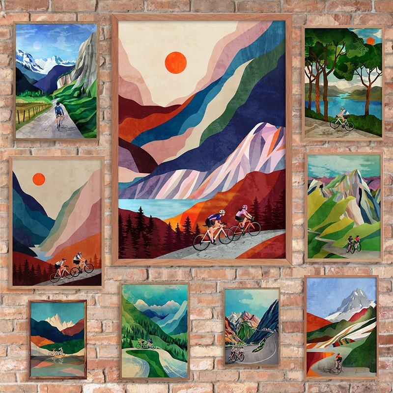 Modern Bicycle Poster Art Canvas Print Colorful Cycling High In The Mountains Wall Picture Home Room Decor Painting Gift Cuadros 21cm×30cm NoFrame
Modern Bicycle Poster Art Canvas Print Colorful Cycling High In The Mountains Wall Picture Home Room Decor Painting Gift Cuadros 21cm×30cm NoFrame