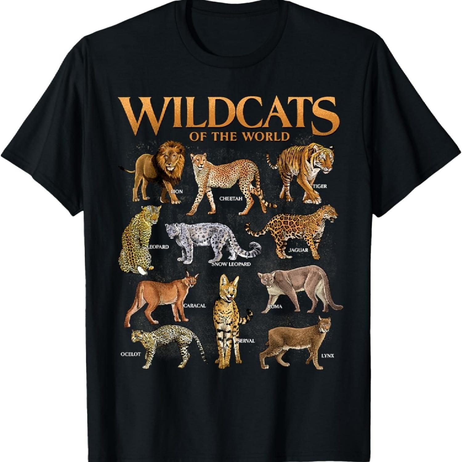 Wild Cats Animals of the World Educational Wild Animal Lover T-Shirt XXXXXL чорний
Wild Cats Animals of the World Educational Wild Animal Lover T-Shirt XXXXXL чорний