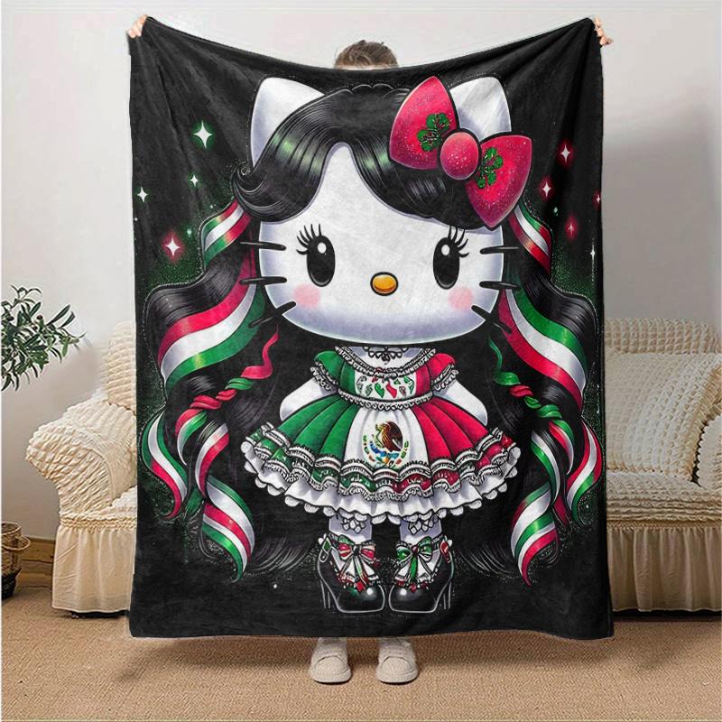 1pc Colorful Hello Kitty Design Blanket, Cartoon Throw Blanket for Home Decor, Gift Idea for Family and Friend, Living Room, Travel, Camping, Car Blan 130x150cm
1pc Colorful Hello Kitty Design Blanket, Cartoon Throw Blanket for Home Decor, Gift Idea for Family and Friend, Living Room, Travel, Camping, Car Blan 130x150cm