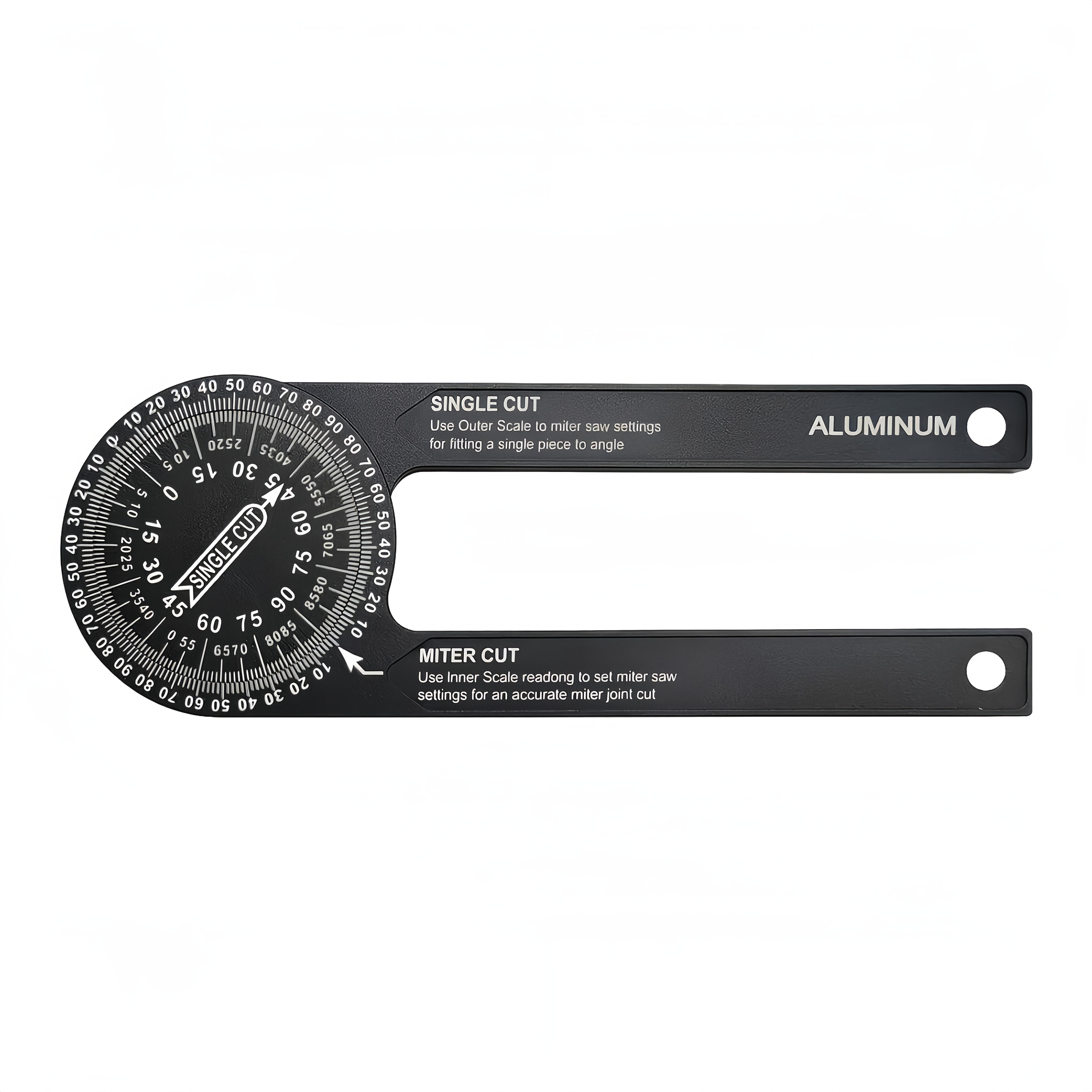 360 Degrees Precision Aluminum Alloy Angle Finder, Horizontal Gauge for Miter Saw & Trimming Applications W/ Easy-to-Read Scales 1pc червоний
360 Degrees Precision Aluminum Alloy Angle Finder, Horizontal Gauge for Miter Saw & Trimming Applications W/ Easy-to-Read Scales 1pc червоний