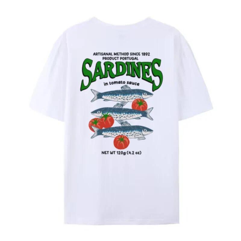 Retro Portuguese Sardine Graphic Tees Oversized Y2k Streetwear Aesthetic Women TShirt Foodie Shirt Cotton Unisex Vacation Tops S
Retro Portuguese Sardine Graphic Tees Oversized Y2k Streetwear Aesthetic Women TShirt Foodie Shirt Cotton Unisex Vacation Tops S