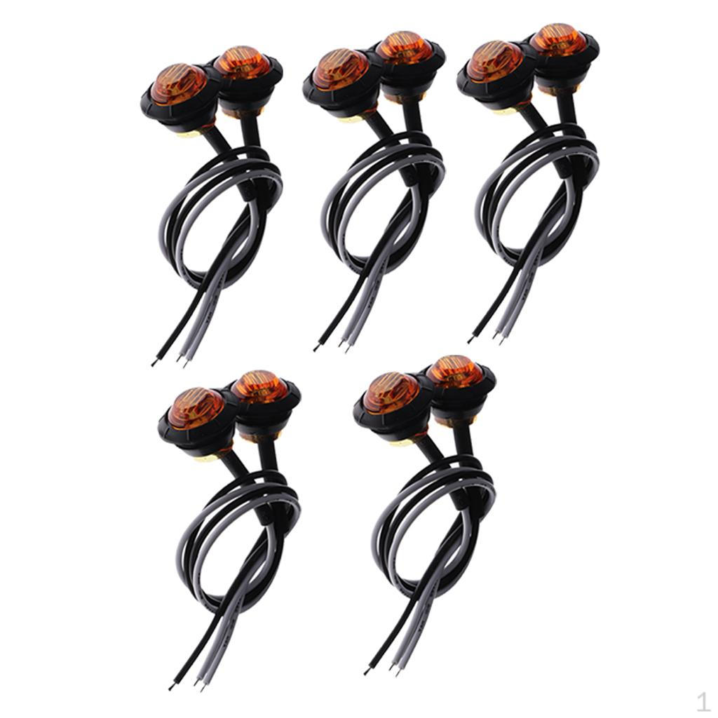 10 Pieces /4inch Side Marker Clearance lighting led 2V-24VDC бурштин
10 Pieces /4inch Side Marker Clearance lighting led 2V-24VDC бурштин