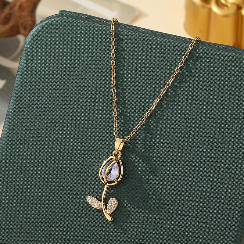 Delicate Tulip Flower Pendant Necklace For Women Minimalist Luxury Titanium Steel Collarbone Chain
Delicate Tulip Flower Pendant Necklace For Women Minimalist Luxury Titanium Steel Collarbone Chain