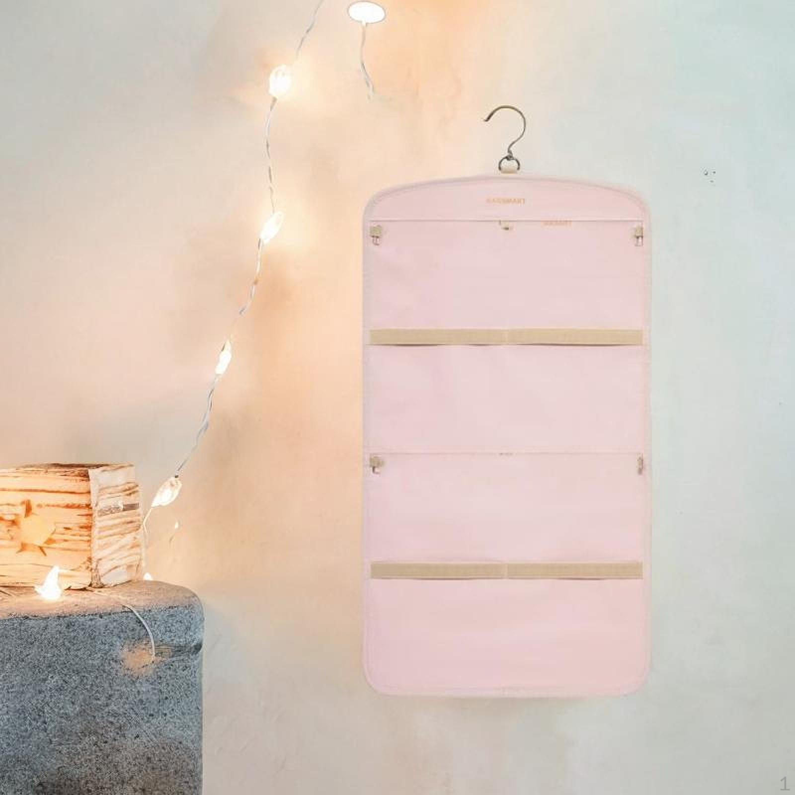 Подвесной органайзер для ювелирных изделий, вешалка для ожерелий, держатель для колец, двухсторонний, с металлическим крючком, настенный S Pink
Подвесной органайзер для ювелирных изделий, вешалка для ожерелий, держатель для колец, двухсторонний, с металлическим крючком, настенный S Pink