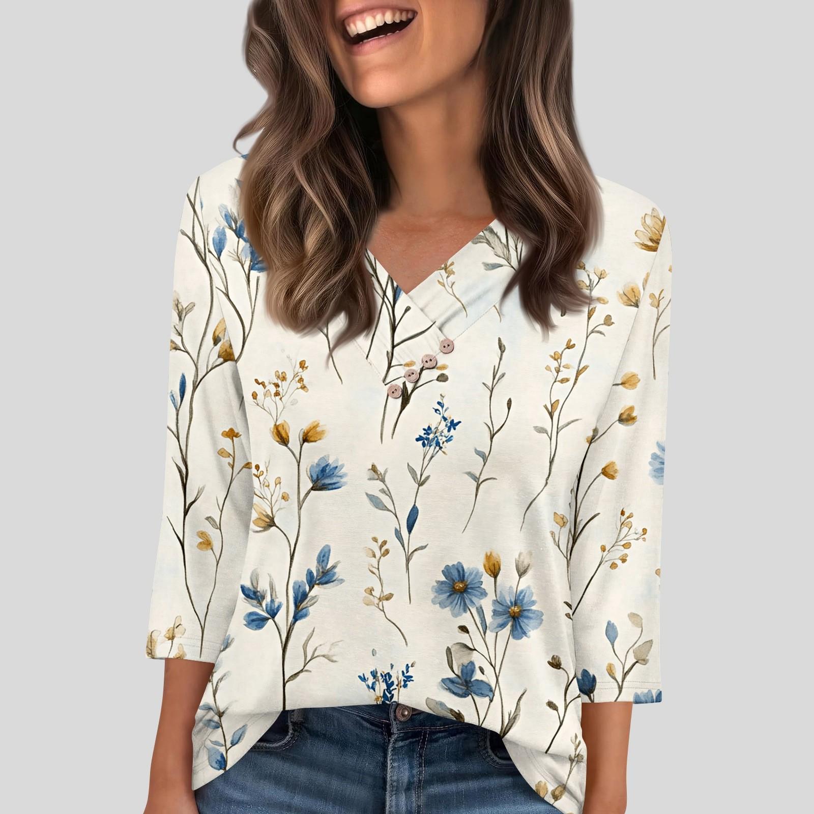 Женская футболка, футболка, пуговица, рукав 3/4, туника, повседневная, для выходных, модная, базовая, с V-образным вырезом, обычный топ S бежевый
Женская футболка, футболка, пуговица, рукав 3/4, туника, повседневная, для выходных, модная, базовая, с V-образным вырезом, обычный топ S бежевый