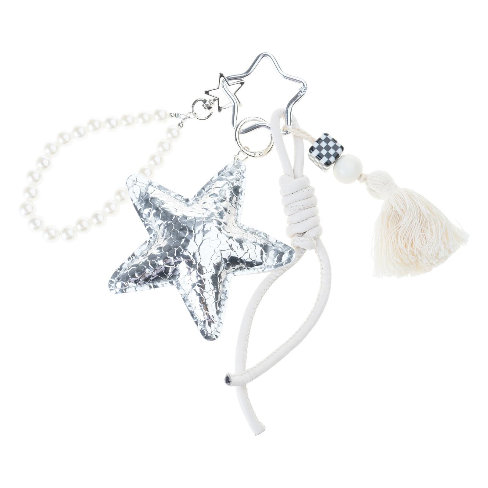 Fashionable Braided Rope Bag Charm Adorned with Metallic Star Pearls Accents and Tassels Details Cute Handbag Charm 1
Fashionable Braided Rope Bag Charm Adorned with Metallic Star Pearls Accents and Tassels Details Cute Handbag Charm 1