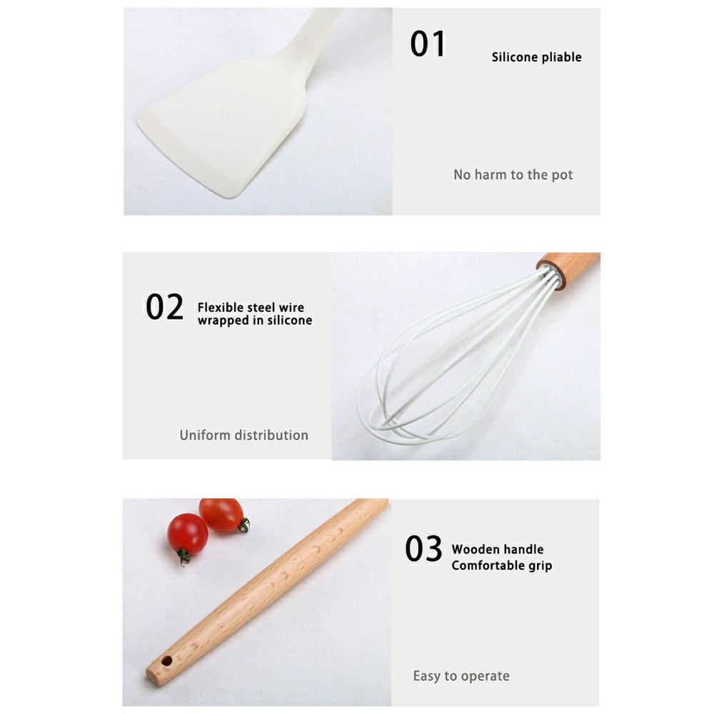 34Pcs/Set Heat Resistant Kitchen Utensils Silicone Spatula Ladle Cooking Tools Kit for Non-stick Pan (No FDA,BPA Free) Black
34Pcs/Set Heat Resistant Kitchen Utensils Silicone Spatula Ladle Cooking Tools Kit for Non-stick Pan (No FDA,BPA Free) Black