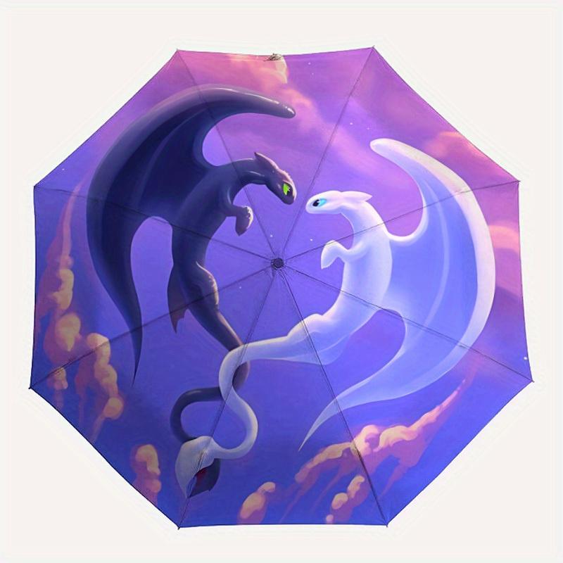 1pc Dragon Heart Automatic Open/Close, Foldable Compact Umbrella with 8-Rib Shaft, Perfect Gift For Men And Women, Casual Style, Vibrant Mot
1pc Dragon Heart Automatic Open/Close, Foldable Compact Umbrella with 8-Rib Shaft, Perfect Gift For Men And Women, Casual Style, Vibrant Mot