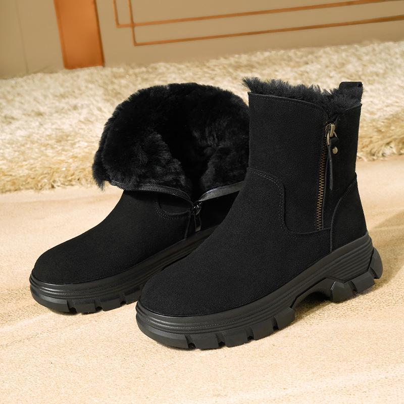 Women s 2024 Fur-Lined Winter Boots: Warm, Wool-Cold Proof, Anti-Slip Thick Cotton Sole 36
Women s 2024 Fur-Lined Winter Boots: Warm, Wool-Cold Proof, Anti-Slip Thick Cotton Sole 36