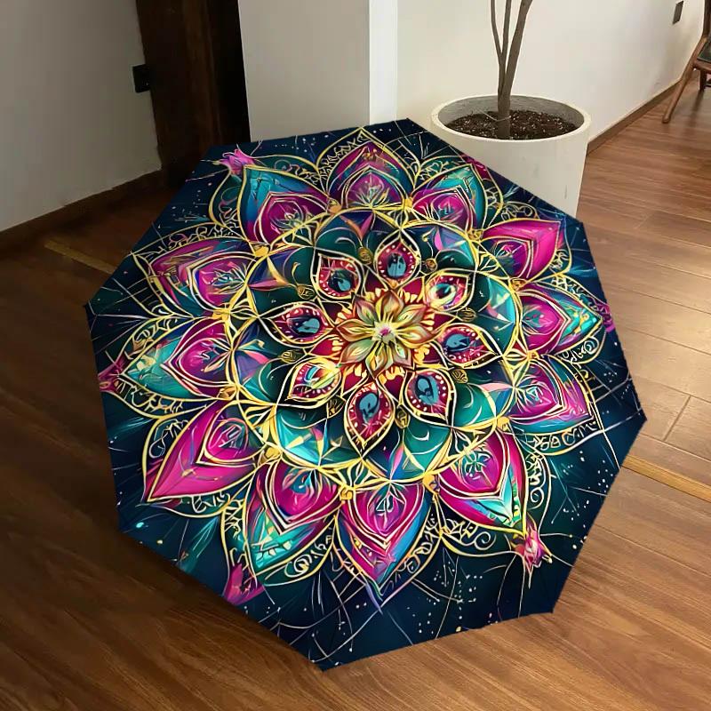 1pc Mandala Art Automatic Umbrella Durable Iron Frame & Plastic Handle, Gift for Men & Women, Sturdy Construction yy250905107
1pc Mandala Art Automatic Umbrella Durable Iron Frame & Plastic Handle, Gift for Men & Women, Sturdy Construction yy250905107
