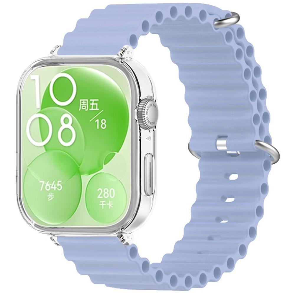 For Huawei Watch Fit 3 Silicone Strap Sports Watch Band with Transparent PC Case K
For Huawei Watch Fit 3 Silicone Strap Sports Watch Band with Transparent PC Case K
