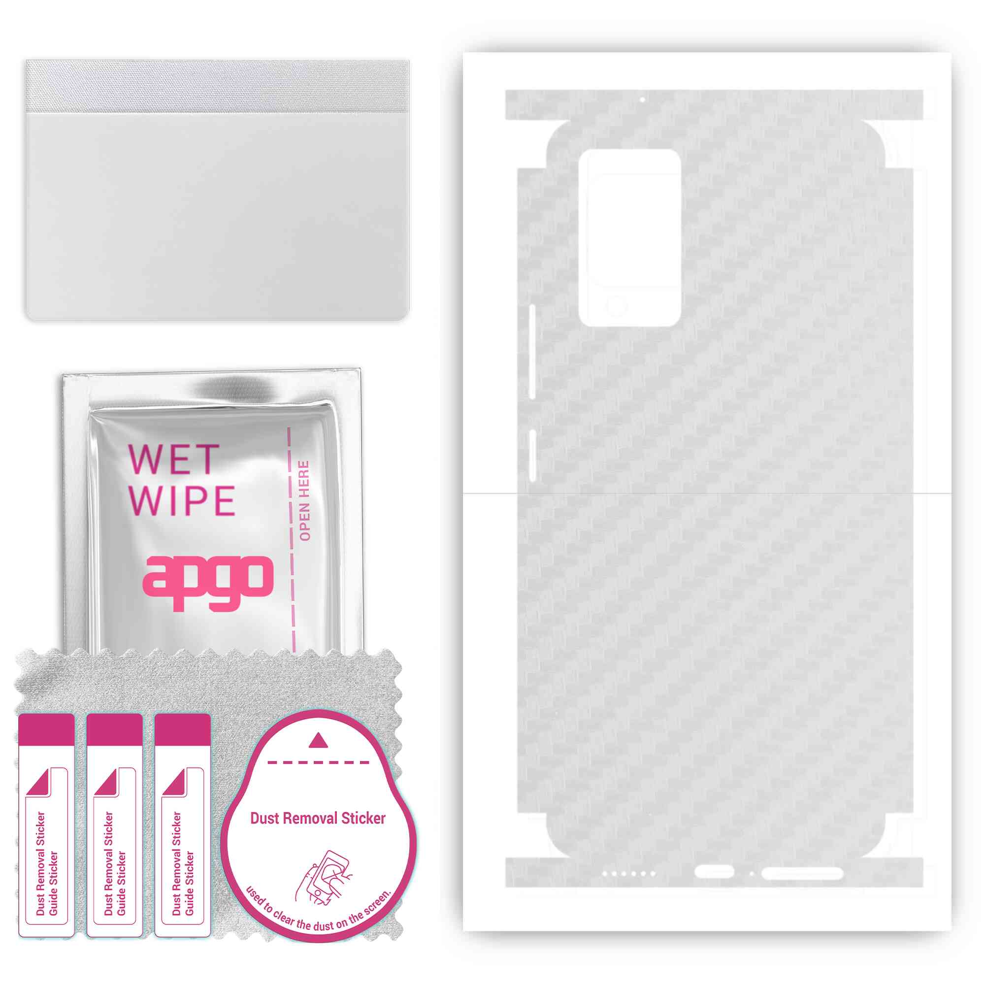 Apgo Protective Skin Sticker for the back+sides compatible with Vivo V21, Full Wrap Film, Foil, Vinyl - Pattern Transparent Carbon
Apgo Protective Skin Sticker for the back+sides compatible with Vivo V21, Full Wrap Film, Foil, Vinyl - Pattern Transparent Carbon