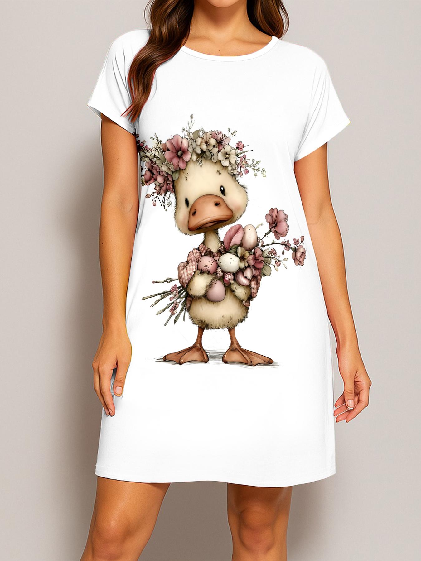 A Cute Little Duck Wearing a Floral Wreath. Printed Nightgown Suitable for Elegant Casual Wear. Perfect for All Seasons And Machine Washable. A Cr XS дубильная кора
A Cute Little Duck Wearing a Floral Wreath. Printed Nightgown Suitable for Elegant Casual Wear. Perfect for All Seasons And Machine Washable. A Cr XS дубильная кора
