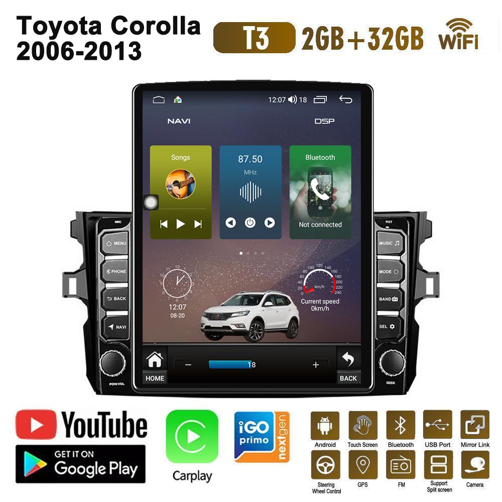 9,7-дюймовый автомобильный радиоприемник для Toyota Corolla 2006-2013 Android 2 DIN Tesla вертикальный экран Carplay авто радио мультимедийный плеер 2 + 32 ГБ
9,7-дюймовый автомобильный радиоприемник для Toyota Corolla 2006-2013 Android 2 DIN Tesla вертикальный экран Carplay авто радио мультимедийный плеер 2 + 32 ГБ