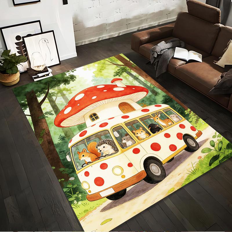 Cute Forest Animals Mushroom Bus Carpet for Kids Room Decor Suitable for use as an anti-slip for living room bedroom sofas 40x60cm( 15x23in )
Cute Forest Animals Mushroom Bus Carpet for Kids Room Decor Suitable for use as an anti-slip for living room bedroom sofas 40x60cm( 15x23in )