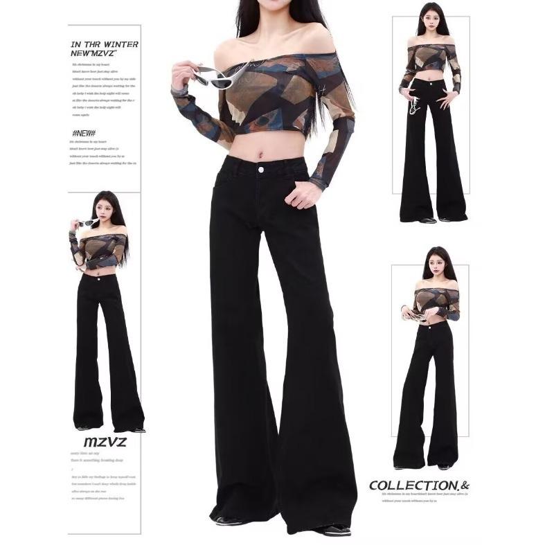 Women’s Plus Size High Waist Flare Jeans - Slimming Wide Leg Pants for Pear Shapes Small чёрный
Women’s Plus Size High Waist Flare Jeans - Slimming Wide Leg Pants for Pear Shapes Small чёрный