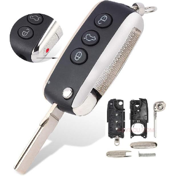 Keyecu Складаний корпус ключа-пульта 3+1 кнопка для Bentley Continental GT GTC Mulsanne 2004-2016 P/N: KR55WK45032 ((Тільки порожній корпус ключа)) 4 Button
Keyecu Складаний корпус ключа-пульта 3+1 кнопка для Bentley Continental GT GTC Mulsanne 2004-2016 P/N: KR55WK45032 ((Тільки порожній корпус ключа)) 4 Button