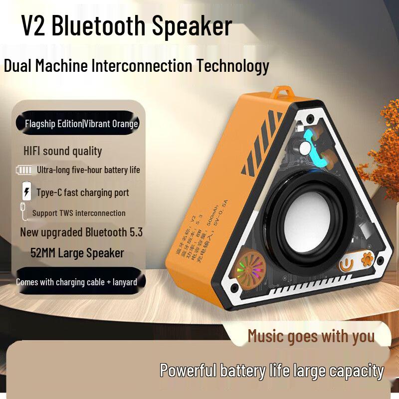 Mini Cannon Wireless Subwoofer: Portable Bluetooth Speaker with Long Battery Life & High Sound Quality - Transparent Mecha V2
Mini Cannon Wireless Subwoofer: Portable Bluetooth Speaker with Long Battery Life & High Sound Quality - Transparent Mecha V2
