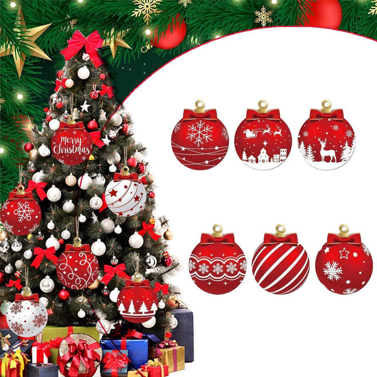 Christmas Wooden Ornaments Set - Creative Tree Decorations for Home and Parties
Christmas Wooden Ornaments Set - Creative Tree Decorations for Home and Parties
