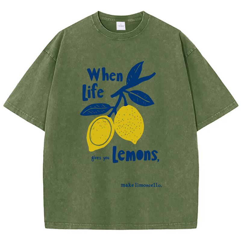 When Life Gives You Lemons Prints Washed T Shirts Women Cotton TShirt Distressed ONeck Comfortable Tops Summer Woman Clothes S
When Life Gives You Lemons Prints Washed T Shirts Women Cotton TShirt Distressed ONeck Comfortable Tops Summer Woman Clothes S