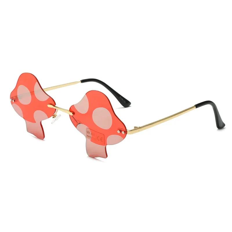 Mushroom Rimless Sunglasses Unisex Fashion Concave Shape Funny Party Streetwear Sun Glasses for Men Women
Mushroom Rimless Sunglasses Unisex Fashion Concave Shape Funny Party Streetwear Sun Glasses for Men Women