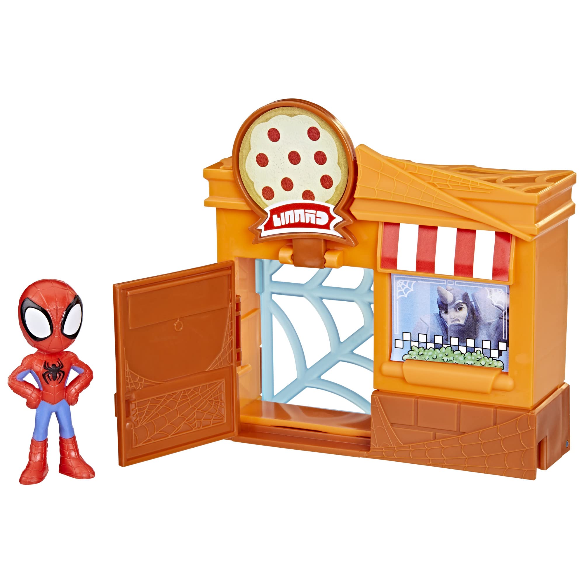 Hasbro MARVEL Spidey и его удивительные друзья City Block Pizza дюймы Размер Действие Возраст от 3 лет и старше F8360 Оригинальный продукт Parlor, 2.5 (6 см) Фигура,
Hasbro MARVEL Spidey и его удивительные друзья City Block Pizza дюймы Размер Действие Возраст от 3 лет и старше F8360 Оригинальный продукт Parlor, 2.5 (6 см) Фигура,