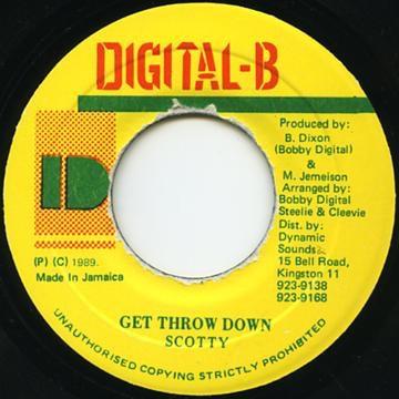 7inch Record SCOTTY - Get Throw Down NONE Digital-B 1992 Jamaica Reggae, Ska & Dub Used
7inch Record SCOTTY - Get Throw Down NONE Digital-B 1992 Jamaica Reggae, Ska & Dub Used