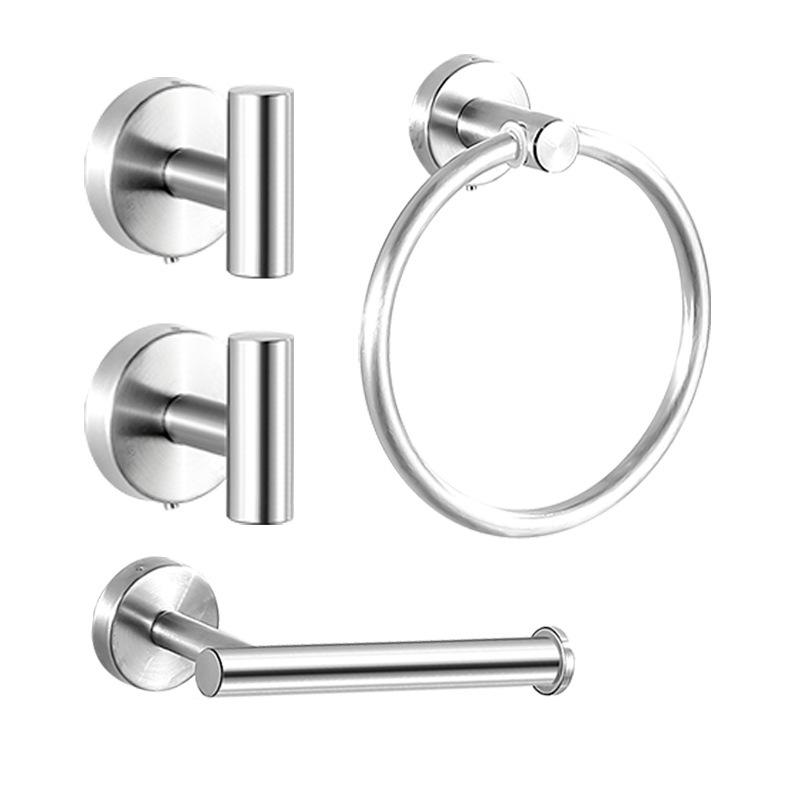 Набір для ванної кімнати з нержавіючої сталі 304: Полиця для зберігання, Тримач для рушників, Кільце для рушника, Тримач для туалетного паперу, Гачок для халата
Набір для ванної кімнати з нержавіючої сталі 304: Полиця для зберігання, Тримач для рушників, Кільце для рушника, Тримач для туалетного паперу, Гачок для халата