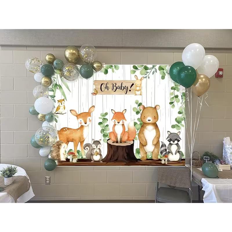 2D Woodland Oh Baby Backdrop, Baby Shower Photo Background 47.2x31.5inch/120*80cm
2D Woodland Oh Baby Backdrop, Baby Shower Photo Background 47.2x31.5inch/120*80cm
