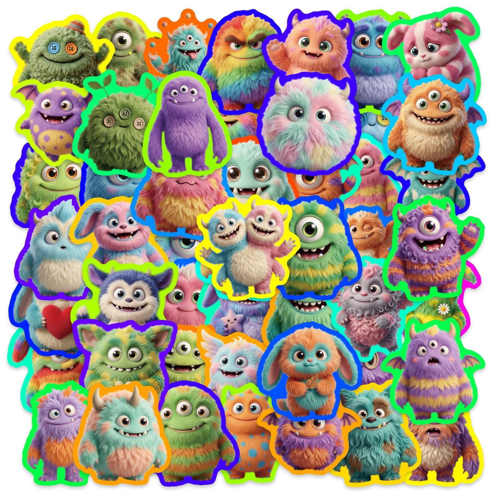 50 Plush Monster Stickers, Children S Water Cup Notebook Decorative Material Waterproof Graffiti Sticker
50 Plush Monster Stickers, Children S Water Cup Notebook Decorative Material Waterproof Graffiti Sticker