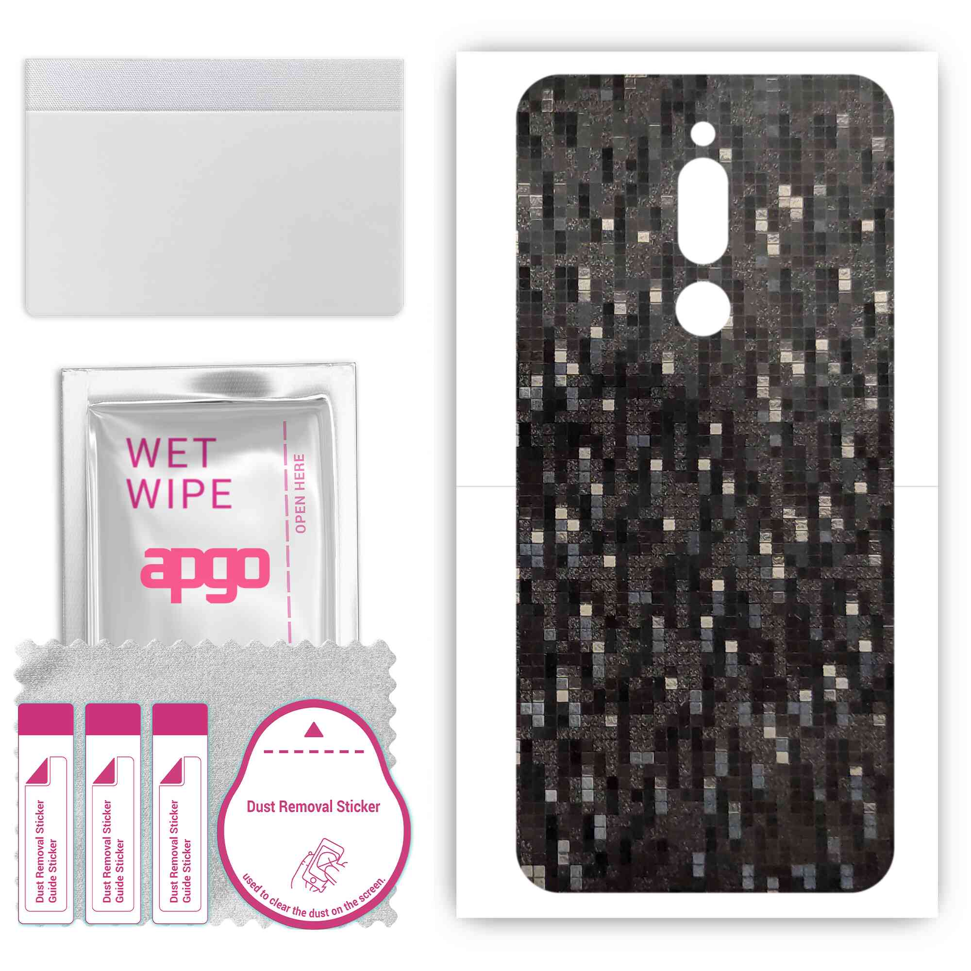 Apgo Protective Skin Sticker для задньої панелі, сумісної з Meizu M6T, Wrap Film, Foil, Vinyl - Pattern Carbon Black Pixel
Apgo Protective Skin Sticker для задньої панелі, сумісної з Meizu M6T, Wrap Film, Foil, Vinyl - Pattern Carbon Black Pixel