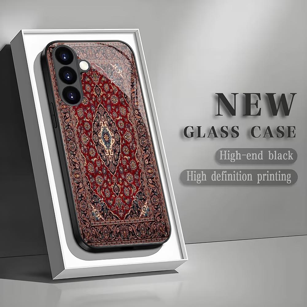 Retro Persian pattern tempered glass phone case suitable for Samsung Galaxy S26 S25 S24 S23 S22 S21 S20 FE/Ultra/Plus5Ganti drop GalaxyS26Ultra
Retro Persian pattern tempered glass phone case suitable for Samsung Galaxy S26 S25 S24 S23 S22 S21 S20 FE/Ultra/Plus5Ganti drop GalaxyS26Ultra