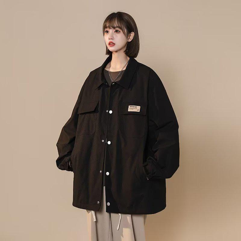 Women s Retro Black Workwear Jacket - Autumn/Winter 2025 Collection, Japanese Style, Casual Turn-Down Collar Baseball Uniform XXL
Women s Retro Black Workwear Jacket - Autumn/Winter 2025 Collection, Japanese Style, Casual Turn-Down Collar Baseball Uniform XXL